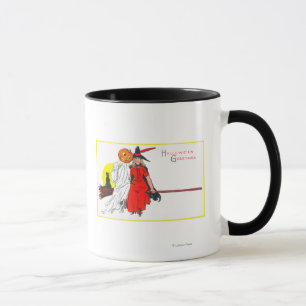 Caneca Bruxa dos cumprimentos do Dia das Bruxas