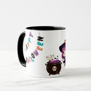 Caneca Bruxa/Halloween/Outono