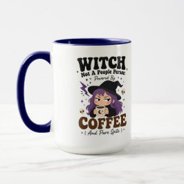 Caneca Bruxa Não Pessoa Café Ressentimento Azul Marinho G