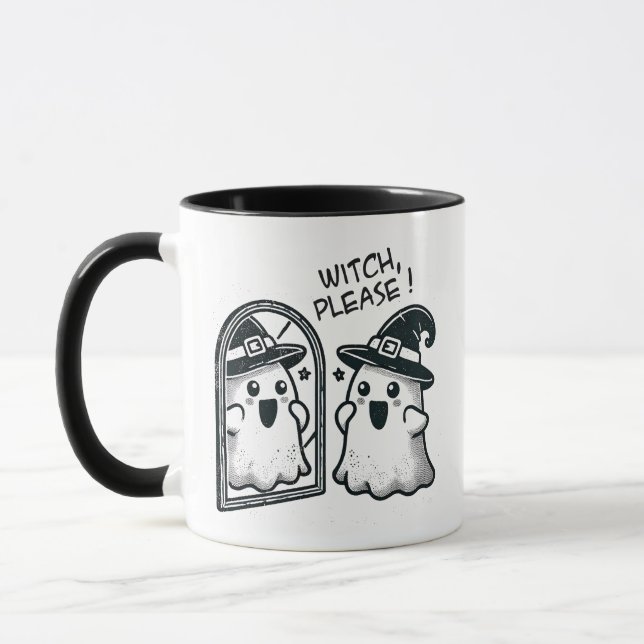 Caneca Bruxa, Por Favor! Fantasma do Bom Halloween (Esquerda)