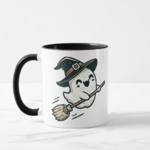 Bruxa, Por Favor! Ghost Mug Bonito Halloween