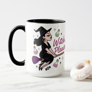 Caneca Bruxa, Por Favor, Testemunha Sassy Vibes Místicos