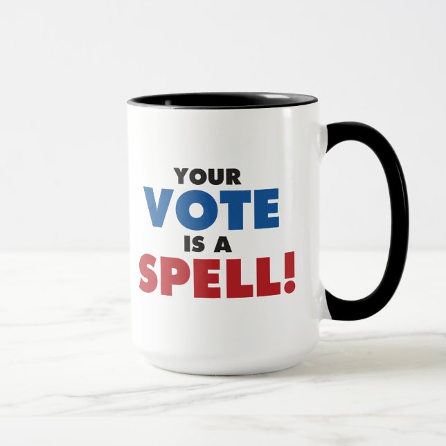 Caneca Bruxas Votem! O seu voto é um Spell Mug (Direita)
