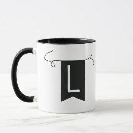 Caneca Buchstabe „L“ Becher 