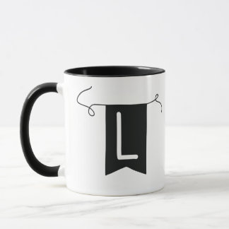 Caneca Buchstabe „L“ Becher 