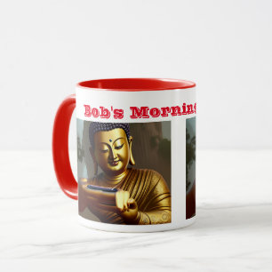 Caneca Buda leva uma personalização personalizada e selet