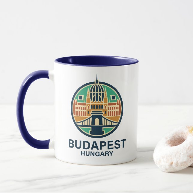 Caneca Budapest Hungary Europe (Com Donut)