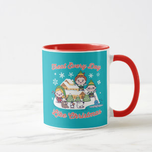 Caneca Buddy o Elfo Chibi Gráfico