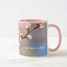 Caneca Buds De Flores Apricot Japonesas