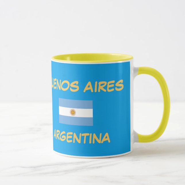 Caneca Buenos Aires Argentina Crest Mug (Direita)