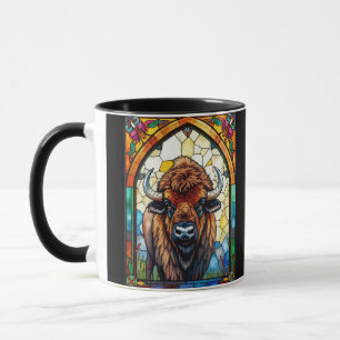 Caneca Búfalo de Bisão Animal Silvestre Personalizável em