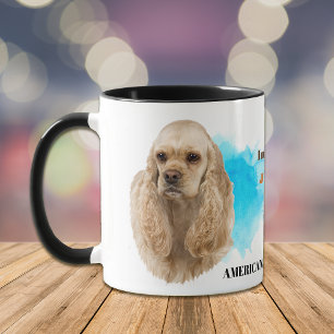 Caneca Buff American Cocker Spaniel Dog Amigo Leal