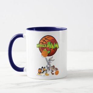 Caneca BUGS BUNNY™, DAFFY DUCK™ e TAZ™ Logotipo do SPACE 
