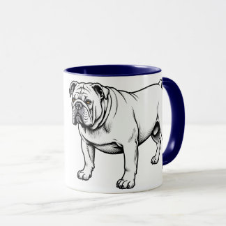 Caneca Buldogue em pé