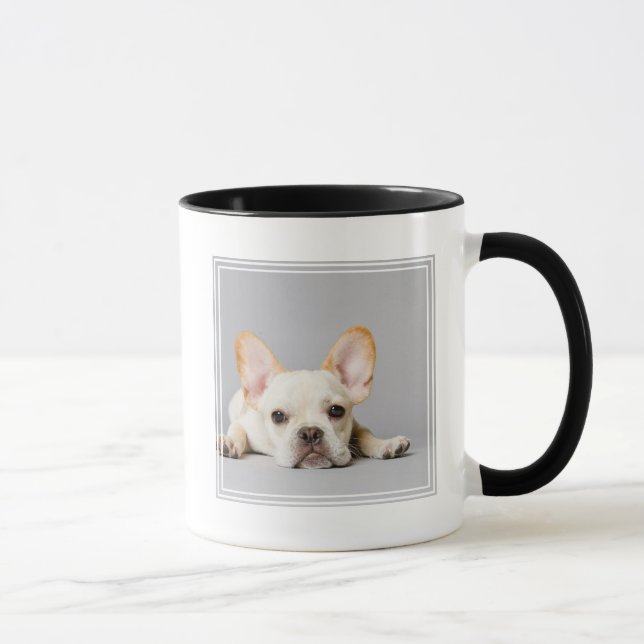 Caneca Bulhdog Francês Deitado (Direita)