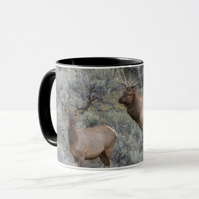 Caneca Bull Elk | Parque Nacional Yellowstone, Wyoming (Frente Esquerda)