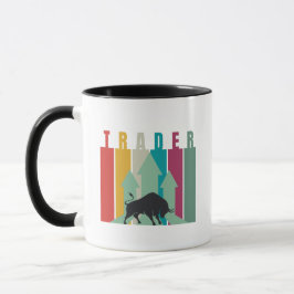 Caneca Bull market Trader | Simple design 