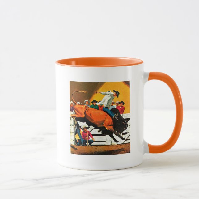 Caneca Bull Riding by Fred Ludekens (Direita)