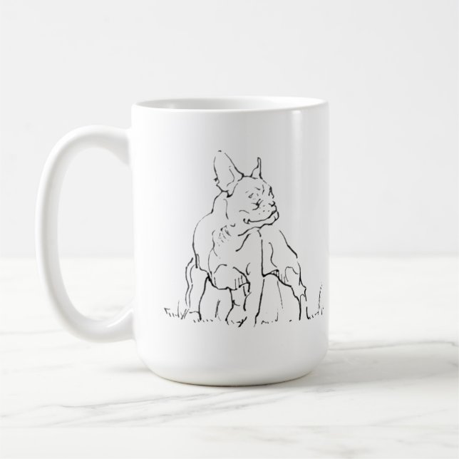 Caneca Bulldog Francês - Caneca de Café Mãe de Cac (Esquerda)
