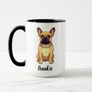 Caneca Bulldog Francês com Nome Personalizado