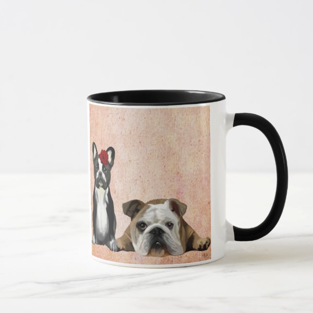 Caneca Bulldog francês e inglês Bulldog (Direita)