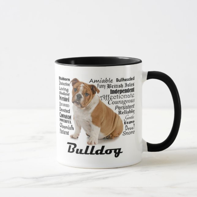 Caneca Bulldog Traits Mug (Direita)