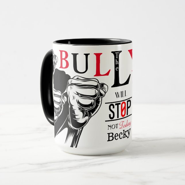 Caneca Bullying, Hoje Não Karen Mug (Frente Esquerda)