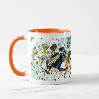 Caneca Bumble a abelha na pintura espirrada