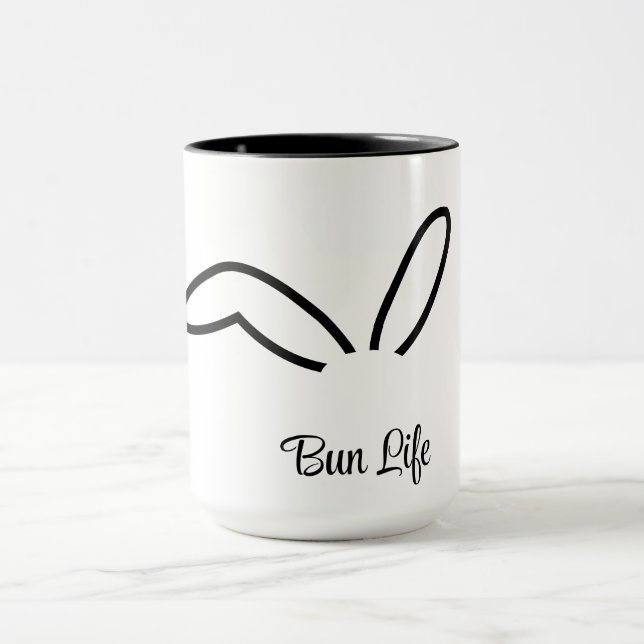 Caneca Bun Life Rabbit Humor Mug (Centro)