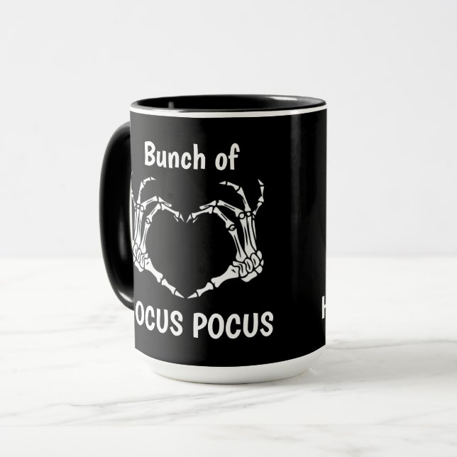 Caneca BUNCH personalizado de esqueleto de POCUS HOCUS Mã (Frente Esquerda)