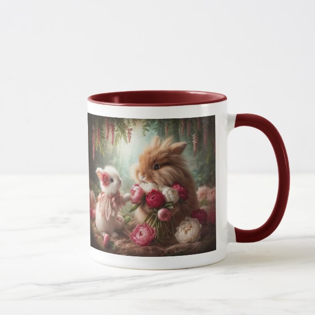 Caneca Bunnies Adora Peonies (Direita)