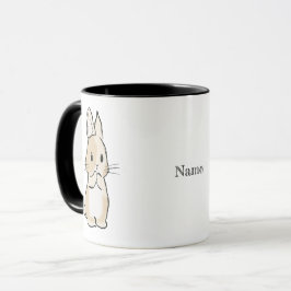 Caneca Bunny cleaning paws