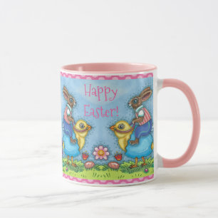 CANECA BUNNY LESTE CORTANDO PINTINHO EM OVOS AZUIS, WHIMS