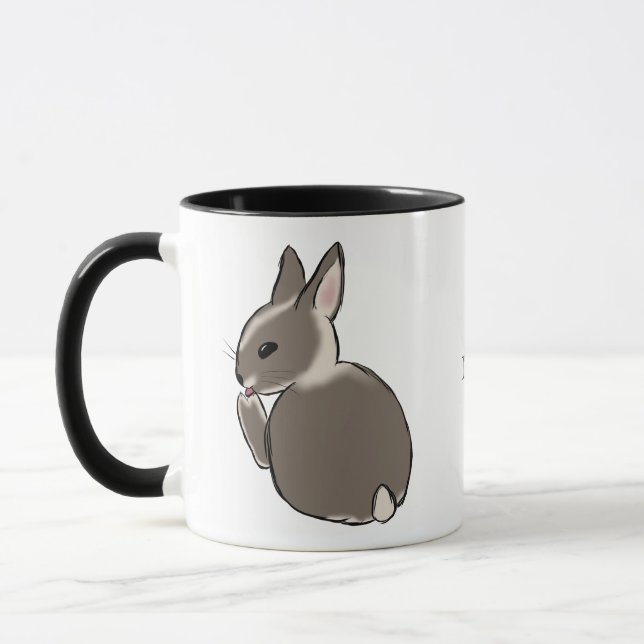 Caneca Bunny liking foot (Esquerda)
