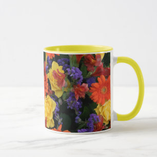 Caneca Buquê cor-de-rosa do Gerbera