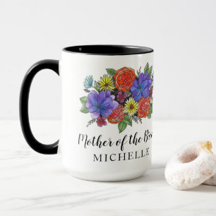 Caneca Buquê da Mãe do Noivo ou da Noiva com Nome