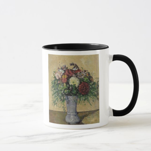 Caneca Buquê de Paul Cezanne | das flores em um vaso, (Direita)