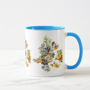 Caneca Buquê Floral Vintage Ferradura