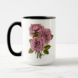 Caneca Buquê rosa-rosas