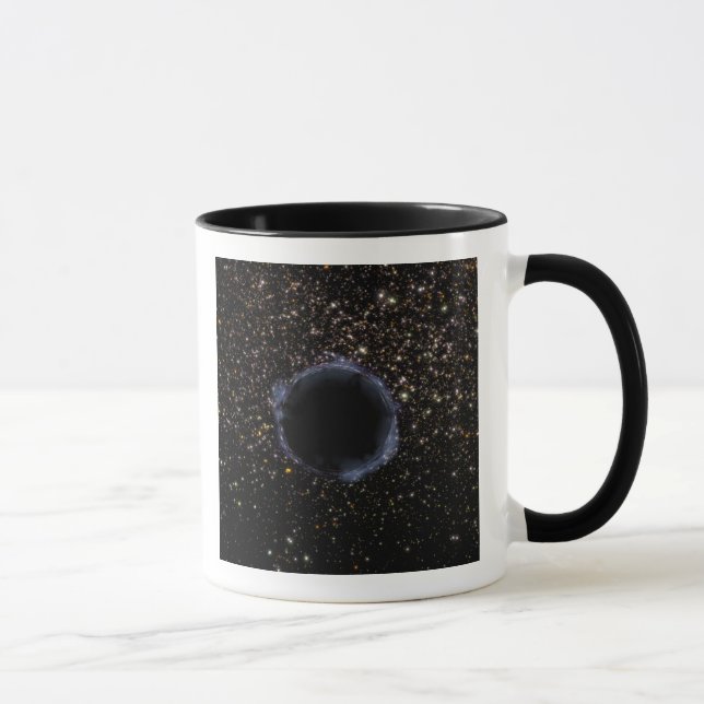 Caneca Buraco Negro em um Cluster Global (Direita)