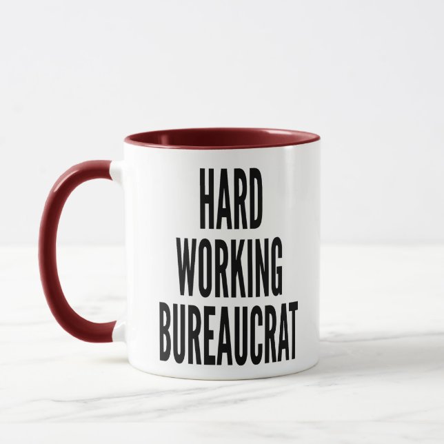 Caneca Bureaucrata de duro (Esquerda)