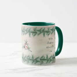 Caneca Burgundy Berry Holly Pine Natal