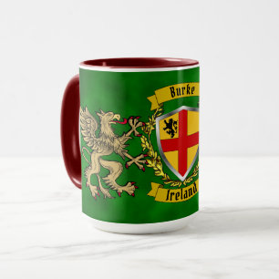 Caneca Burke Irish Shield & Griffins Personalizados