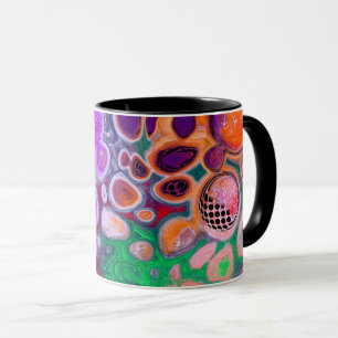 Caneca Burst de Cores, Fluid Art Mug