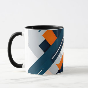 Caneca Burst Geométrico Negrito