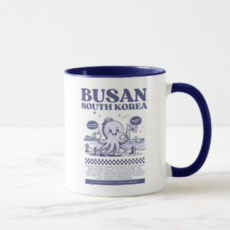 Caneca Busan South Korea Retro City 