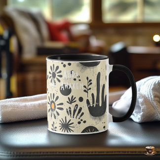 Caneca Business Spa e bem-estar - Flor moderno do deserto