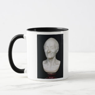 Caneca Busto de Voltaire sem sua peruca, 1778