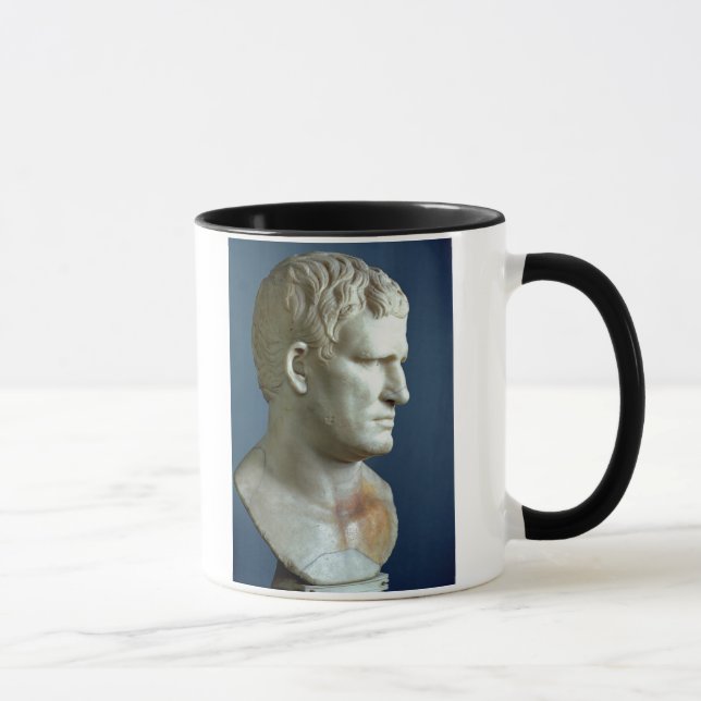 Caneca Busto do retrato de Agrippa (63-12 BC) romano (Direita)