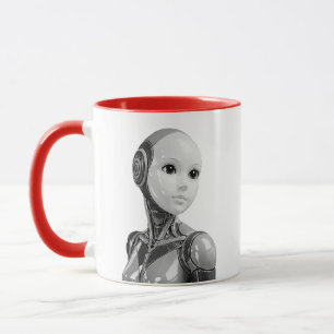 Caneca Busto Humanóide Android